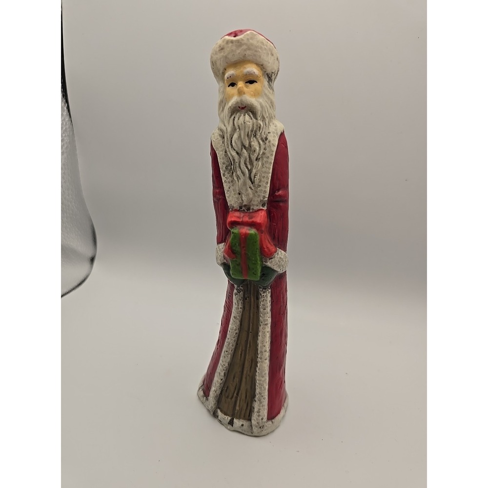 Old World Santa Candlestick Figure Tall Santa‎  Christmas 8"